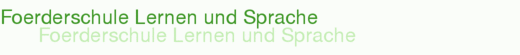 Foerderschule Lernen und Sprache